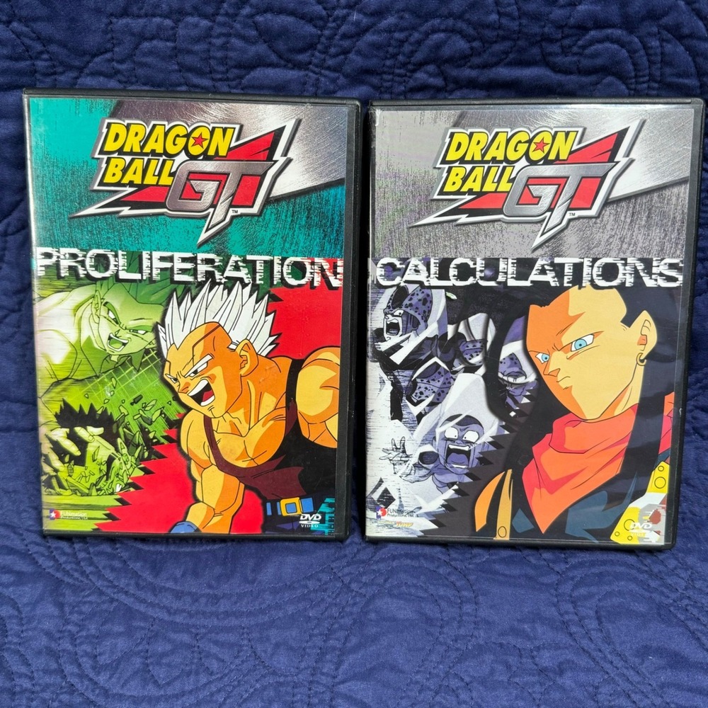 Dragon Ball GT DVD Bundle Proliferation and Calculations Uncut Funimation Anime